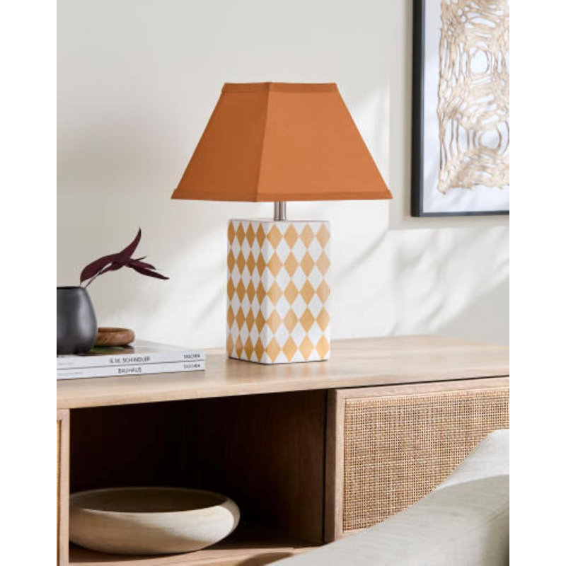 Lampe de table Verrett, Orange, Orange