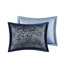 5 Piece Bedspread - Queen Size, Teal Throw Pillows Included 100% , Cotton Fill Charming Vermicelli Quilting With Microfiber Reverse Pillow-131256237-131256238