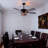 52" Vintage Tiffany-Style Stained Glass Ceiling Fan With Remote Control, 6 Speeds, Reversible