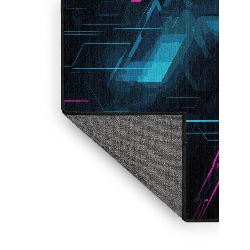 Photon Gleam Rug, Round 3'