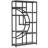 Freestanding Bookshelf, 68.9" Etagere Bookcase with 9 Open Shelves