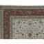Tapis ivoire et rouge noué à la main de haute qualité