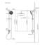 Système de robinet de douche mural avec douche à main, 7 réglages de jet et 1,8 gal / min, ensemble de garniture seulement (valve non incluse)-137651989