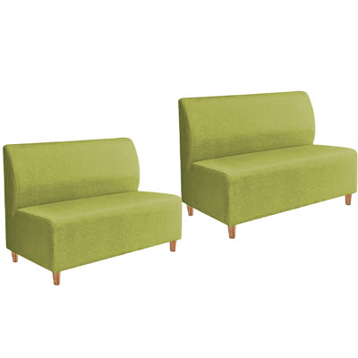 Banc rembourré en mélange de lin Miek