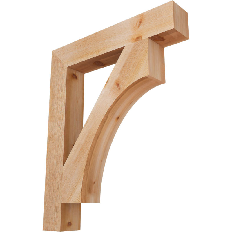 Support Westlake Block Rough Sawn, Cèdre rouge, H 44 po x l 6 po x P 36 po