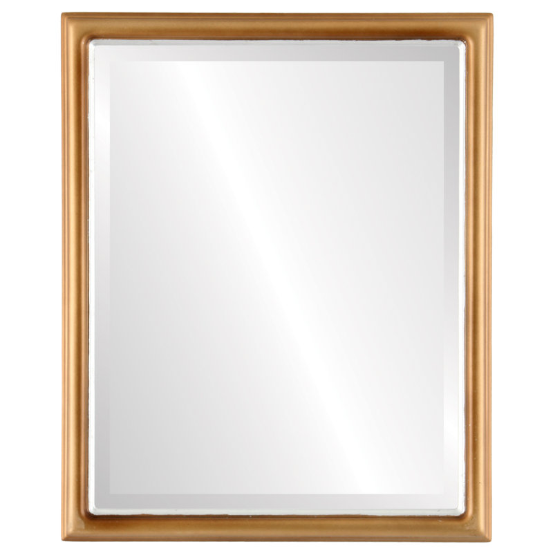 Newburyport Wood Flat Wall Mirror, 13" x 17"