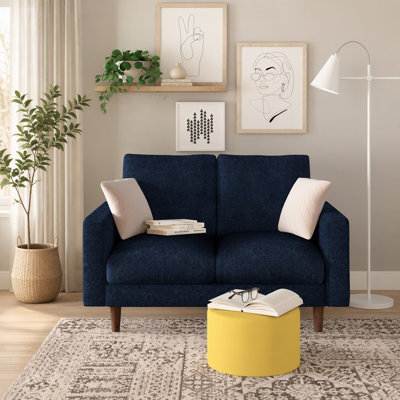 Canapé moderne en polyester avec coussins décoratifs et coussins de dossier réglables