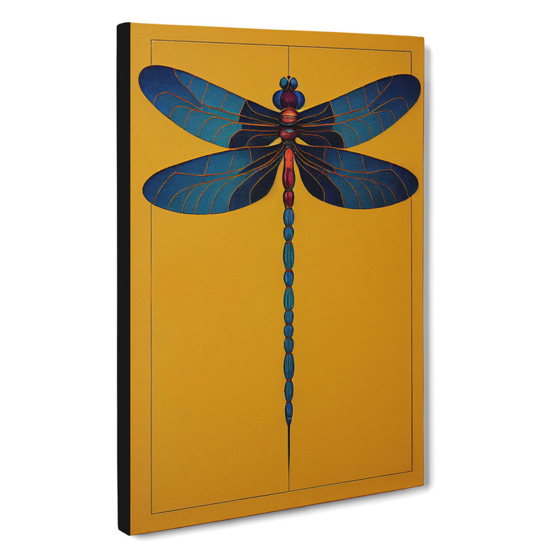 Striking Dragonfly - Wrapped Canvas, 50cm H x 35cm W x 3cm D