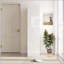 Armoire de rangement spacieuse avec portes, tablettes et tiroirs pour cuisines modernes modernes