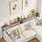 39.4" Skinny Console Table With Power Outlet, 5.9" Behind Couch Table With Charging Station