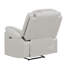 Fauteuil inclinable électrique moderne et contemporain avec cadre en bois et en métal beige