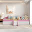 Lit pour enfant rembourré avec escalier-106588485-106588487