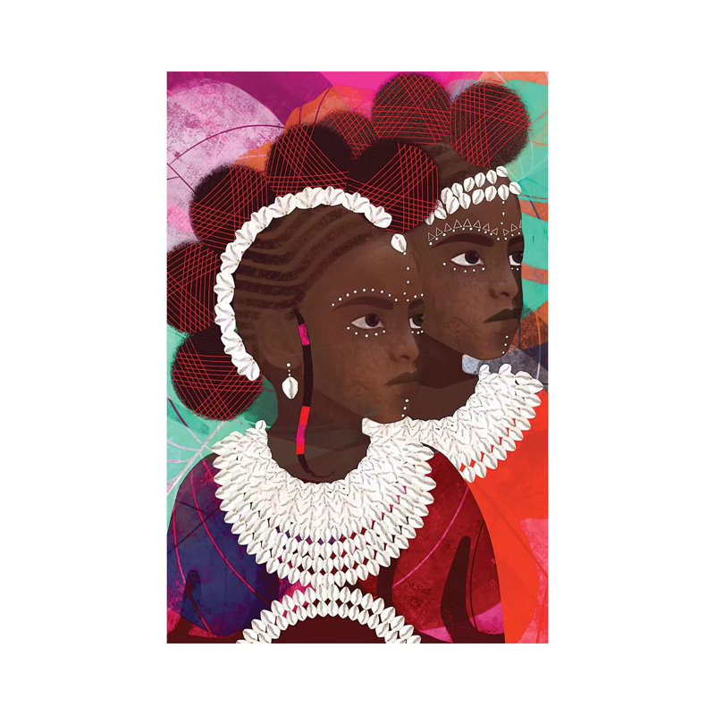 Gemini 1 Piece Painting on Canvas, 30.48cm H x 20.32cm W x 1.91cm D, Wrapped Canvas