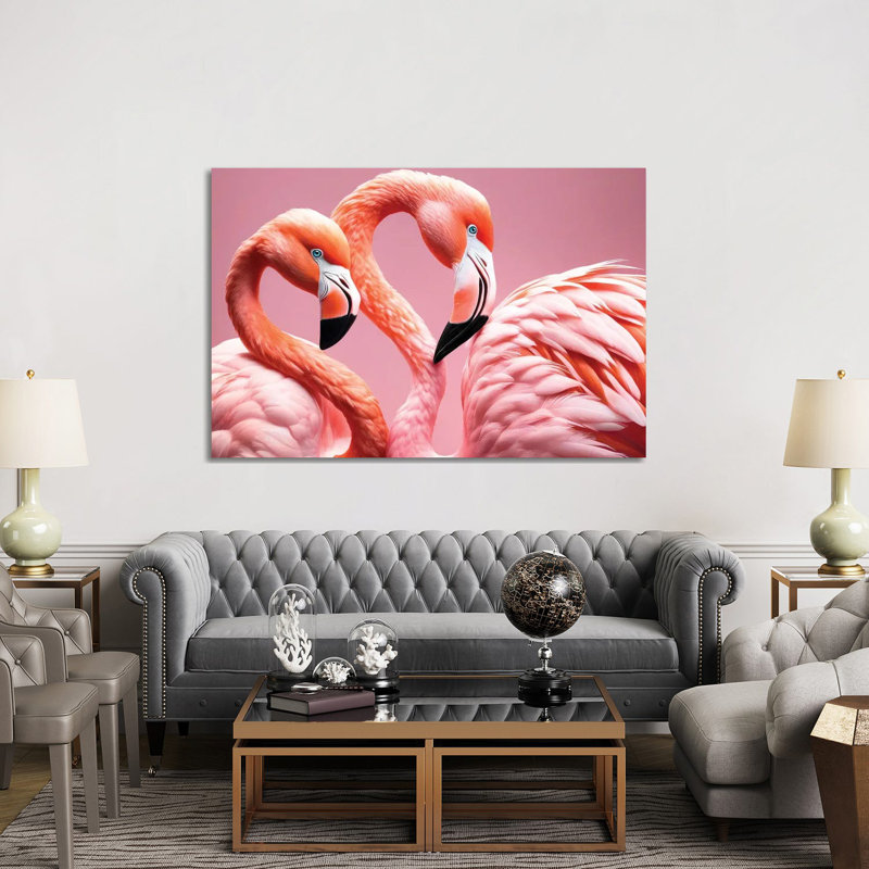 Xtravaganza Flamingos In Love by Philippe Hugonnard - Gallery-Wrapped Canvas Giclée on Canvas, Wrapped Canvas