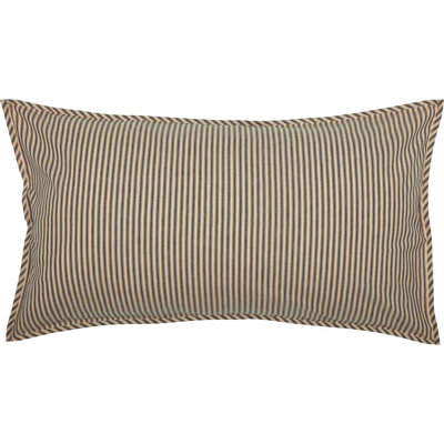 Sawyer Mill Charcoal Ticking Stripe King Sham