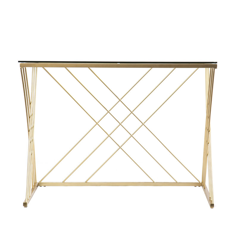 Bureau moderne avec plateau en verre