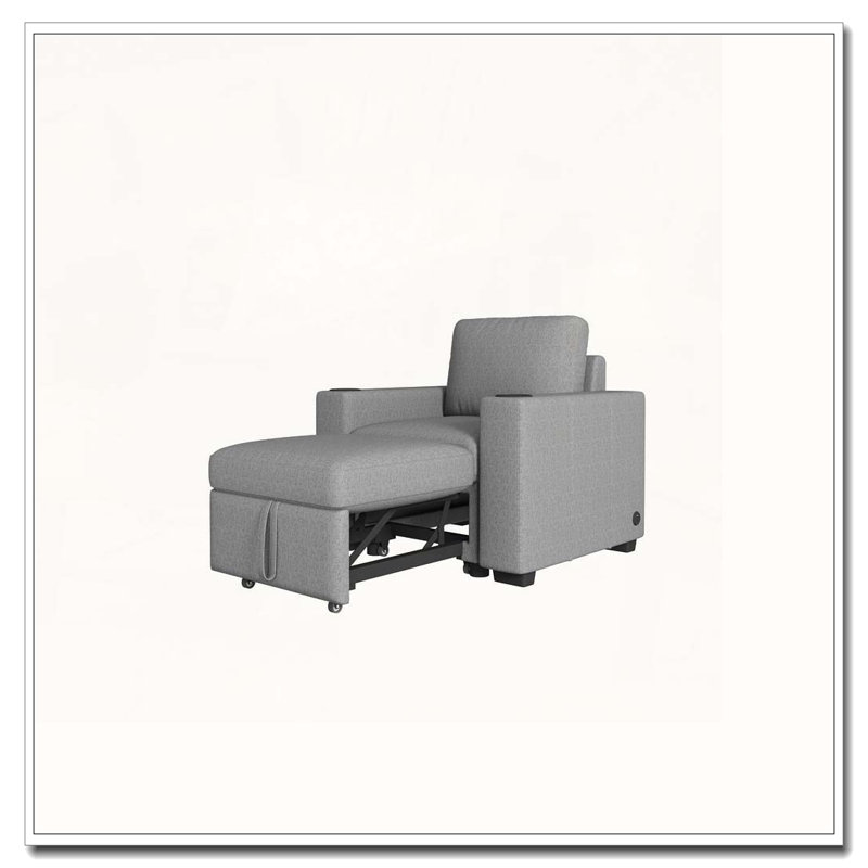 Canapé-lit simple 35,4 po, Gris