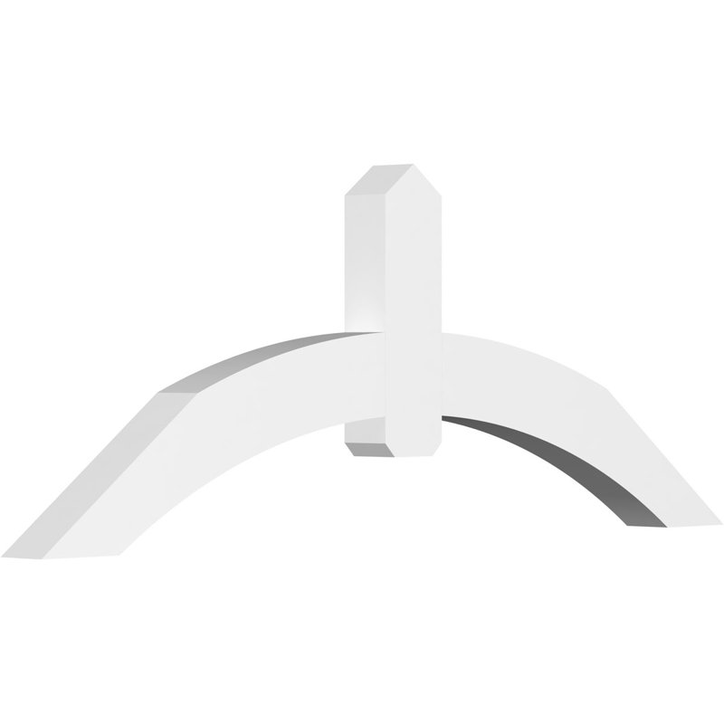 Support pour pignon en PVC Archdale, H 27 po x l 72 po (pas 9/12), P 4 po x F 6 po