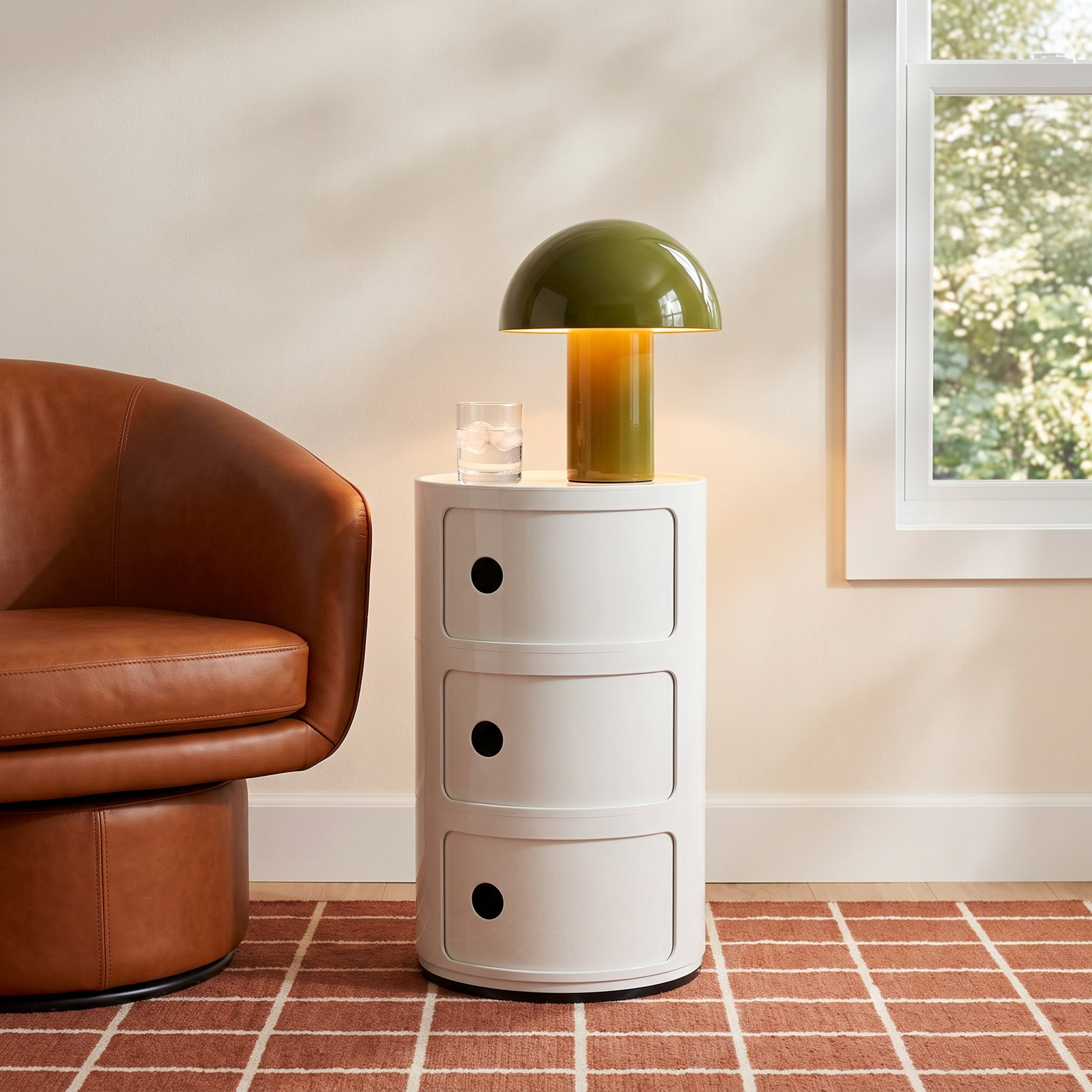 Componibili End Table, White