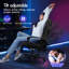 Inbox Zero Adjustable Faux Leather Swiveling PC & Racing Game Chair-1185752939