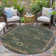 Machine Washable Indoor/Outdoor Xhevrie Fern Rug