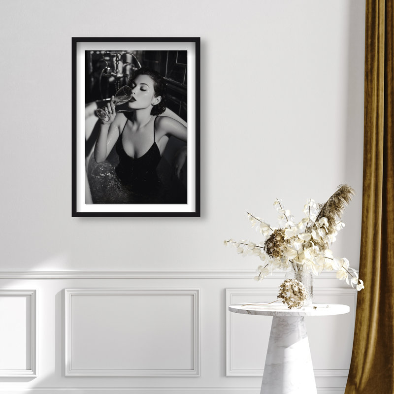 Darkened Glow Print by Oliver Gal, 55.5"H x 37.5"W, Black Shadowbox