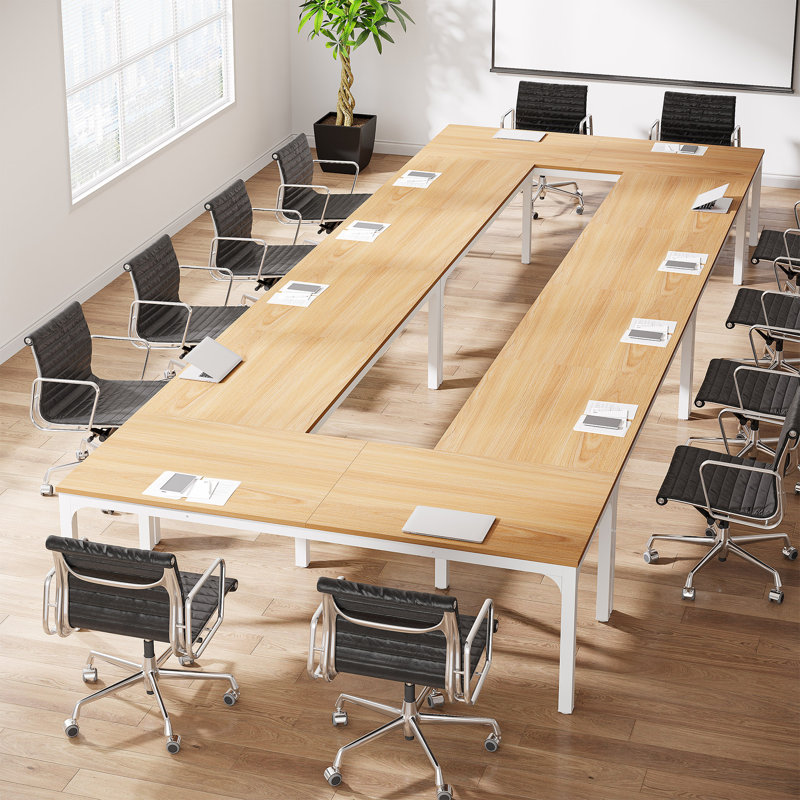Table de conférence 78,74 "multiple, Naturel