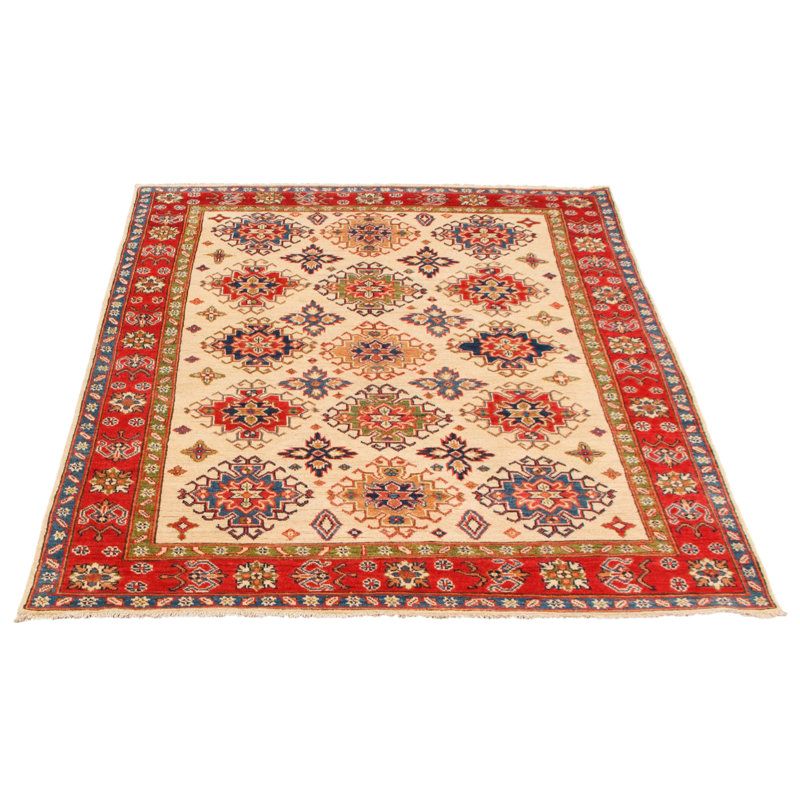 Tapis unique en laine noué à la main nouvel âge 5 pi x 6 pi 7 po Mondeja