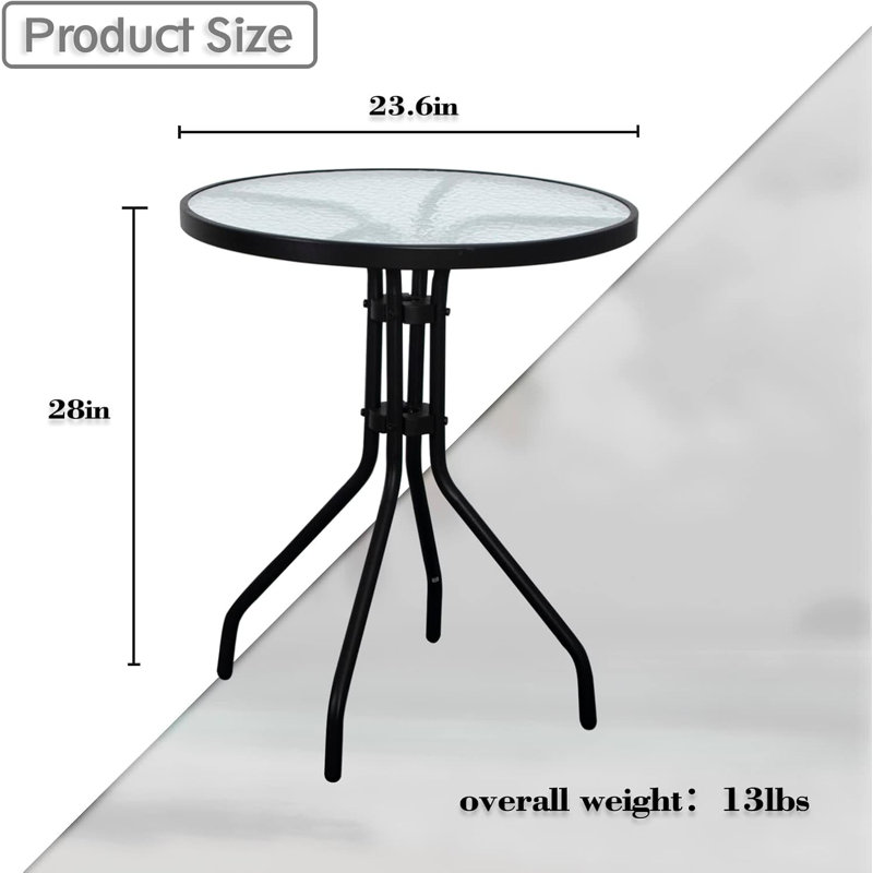 Table d'extérieur Bethania L 23,6 x l 23,6