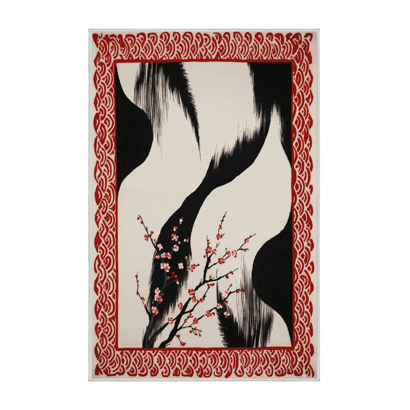 Petal Ribbons Rug, Rectangle 2' x 3'