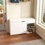 Banc d'entrée avec rangement pour chaussures, tiroirs rabattables réglables à 3 niveaux et armoire dissimulée, rangement peu encombrant pour le couloir et le salon