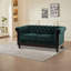 Canapé Chesterfield 2 places rembourré en velours-32696672