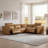 5-Piece Wall-hugger Upholstered Power Reclining Sectionnal-679271160-679271161-702016368