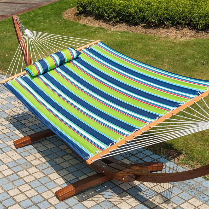 Hamac double Mitre, Vert / bleu