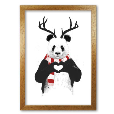 Christmas Panda by Mercedes Lopes Charro - Print