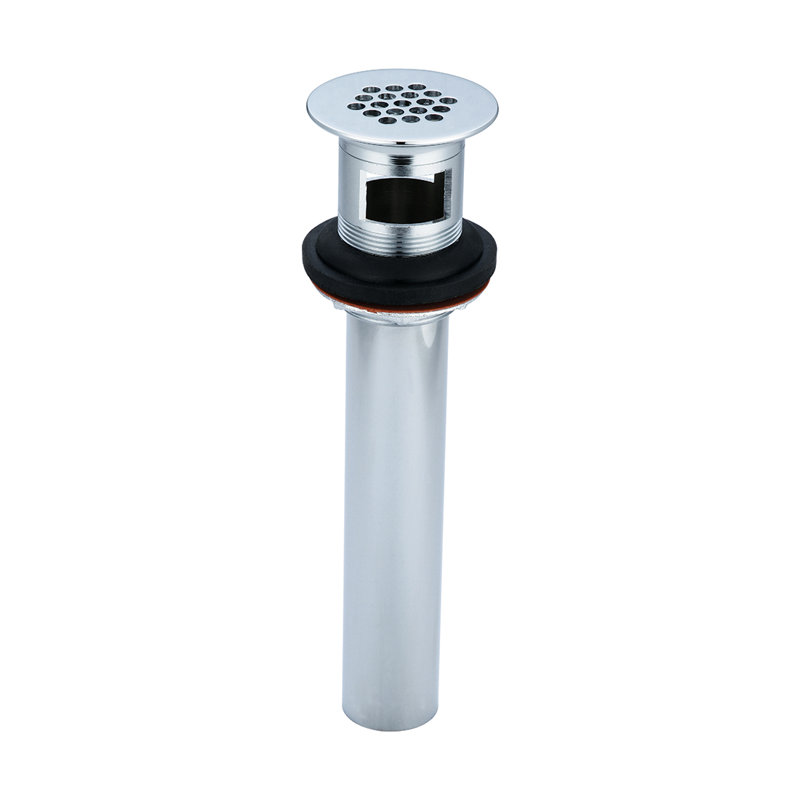 Drain de lavabo de salle de bain escamotable avec trop-plein