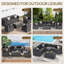 Outdoor Sectional Sofa Set with Thick Cushions-1513852470
