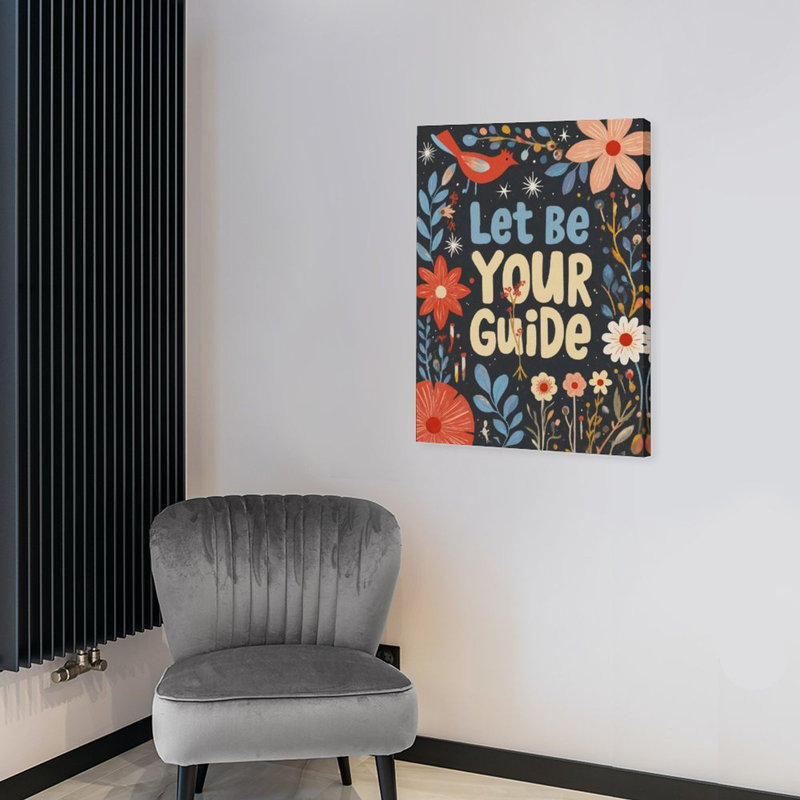 Let Be Your Guide, art mural encadré en bois, 16 x 20