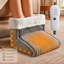 Chauffe-pieds électrique chauffant et coussin chauffant XL sous flanelle douce en gris