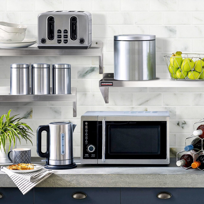 60" Wide Stainless Steel Wall Mount Shelf