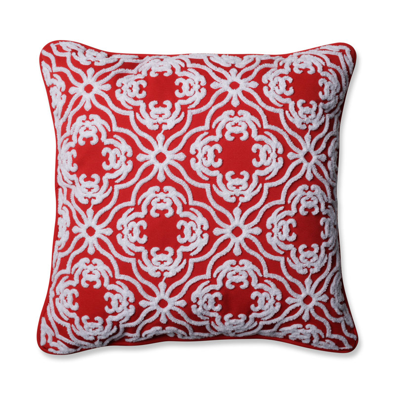Allee Outdoor/Indoor Throw Pillow, Poppy