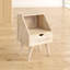 Rousseau 40cm W Solid Wood Bedside Table