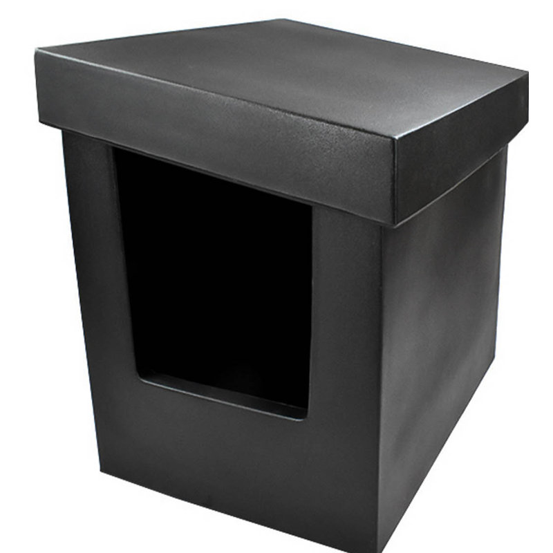 Sloped Standard Litter Box, Black