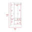 Armoire rectangulaire 1 tiroir