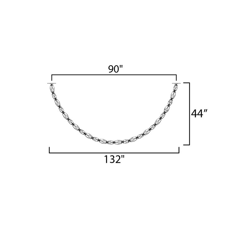 21 - Light LED Flush Mount, Gold