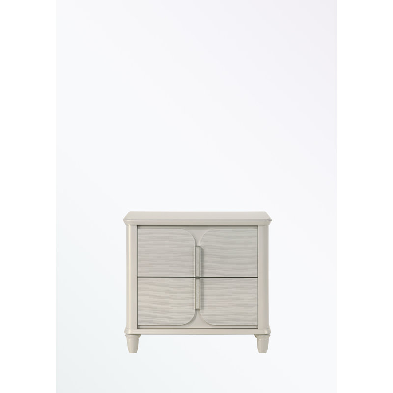 Table de chevet avec deux tiroirs