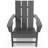 2 Pack Gray Foldable HDPE Patio Adirondack Outdoor Chairs-60429557