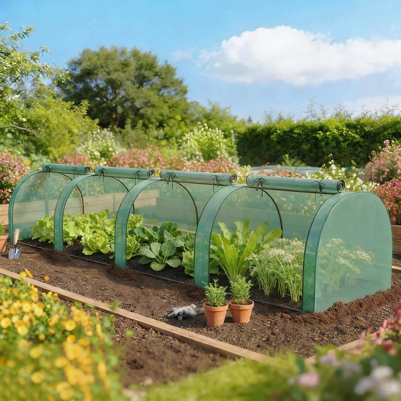 Low Design Mini Greenhouse,Spacious Greenhouse, Green/Dark Green