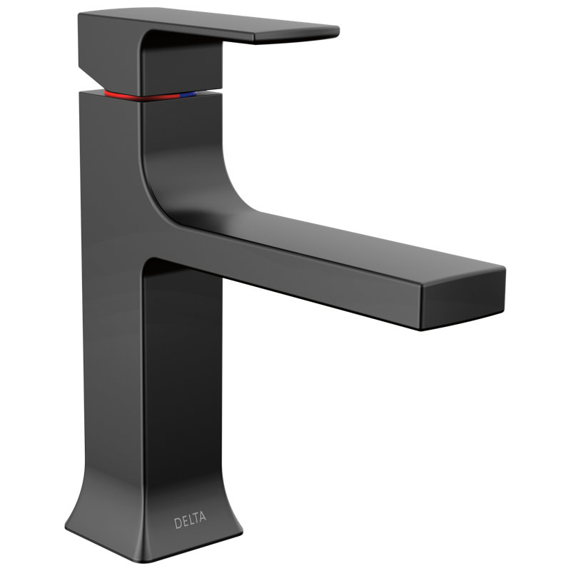 Robinet de salle de bain Velum, Noir mat
