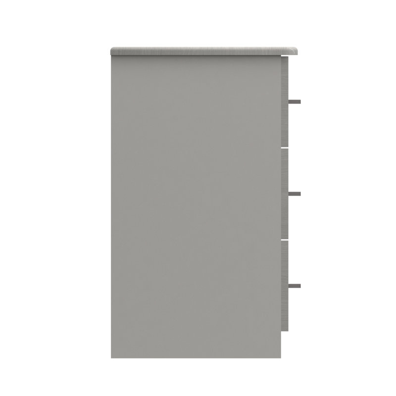 Alishma 39.8cm W Manufactured Wood Bedside Table, Light Grey